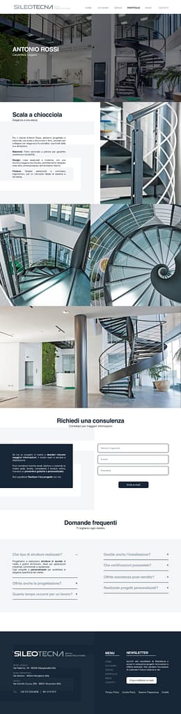 pagina progetto sileo tecna