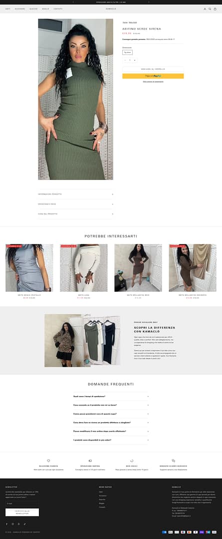 kamaclo pagina prodotto