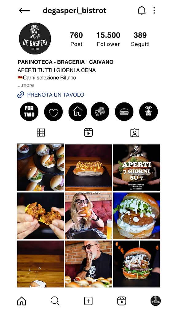 De Gasperi Feed instagram