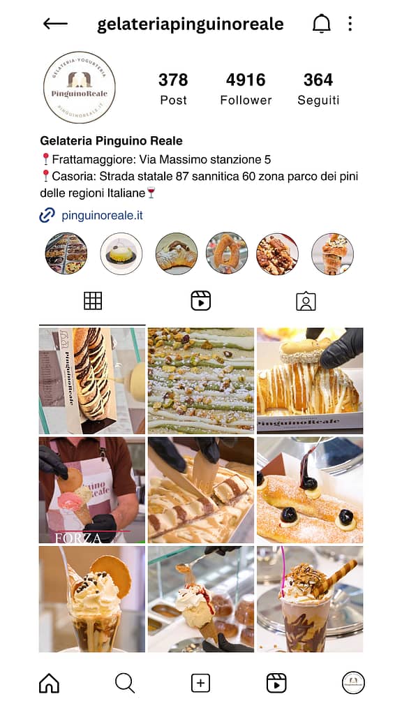 gelateria pinguino reale