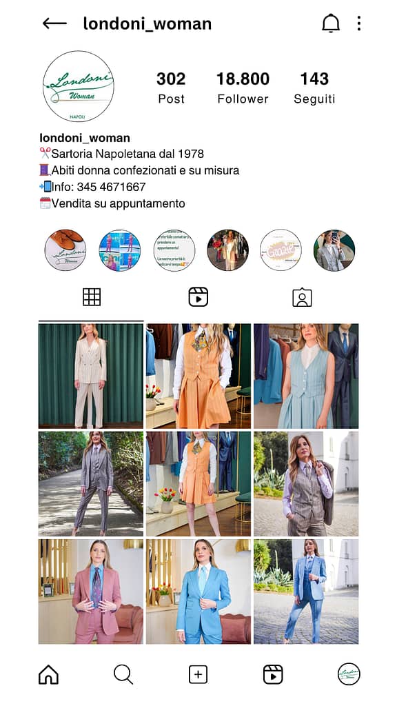 Londoni woman feed instagram