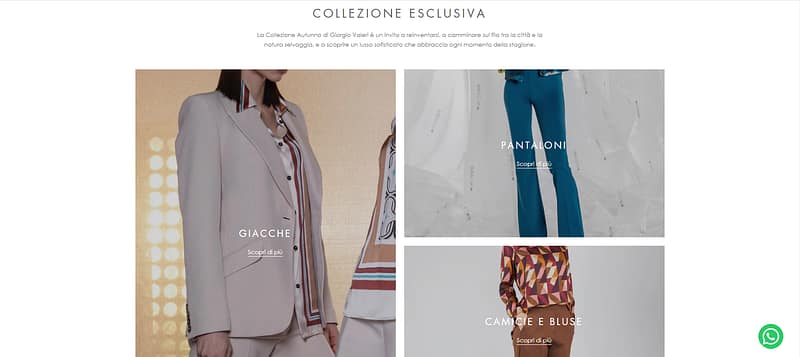 giorgio valeri collezione esclusiva