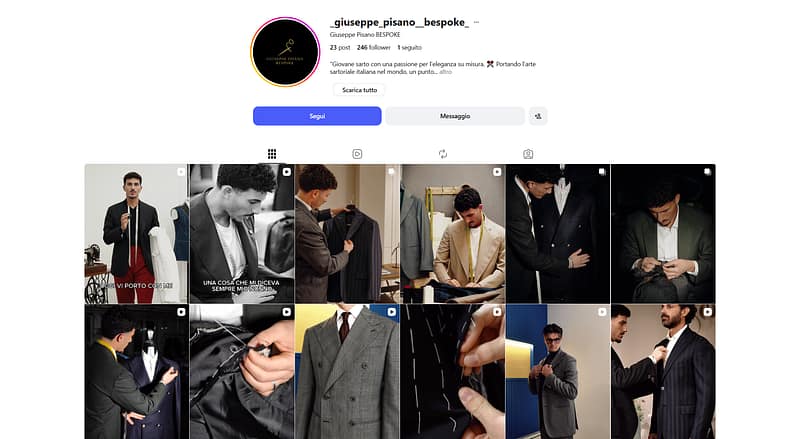 giuseppe pisano bespoke