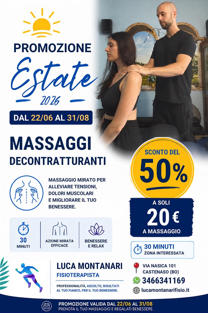 PROMOZIONE ESTATE PROMOZIONE ESTATE 2 - Fisioterapista a bologna